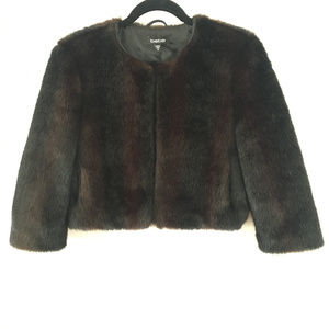 Bebe Faux Fur Shrug